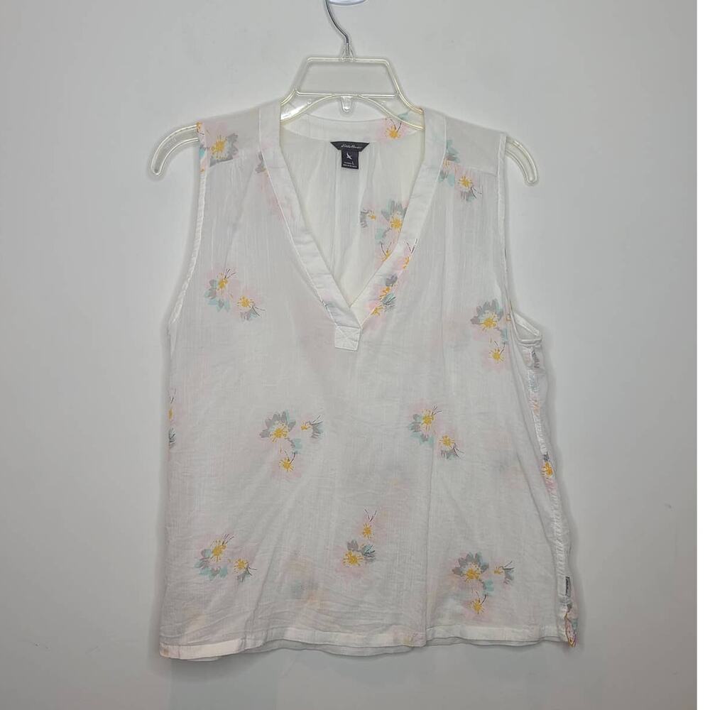 Eddie Bauer gauzy cotton blouse - large